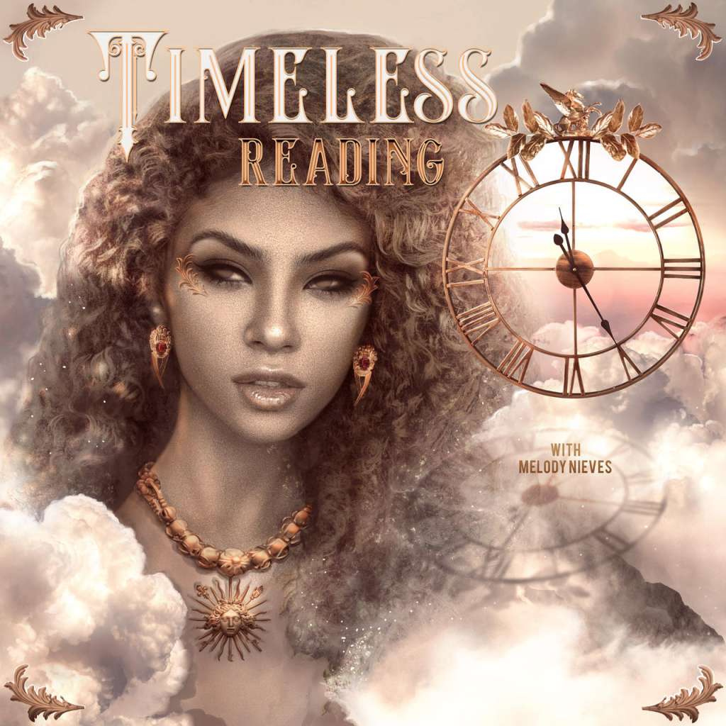 Timeless Reading Tarot Podcast Cover Digital Art Photo Manipulation by Melody Nieves